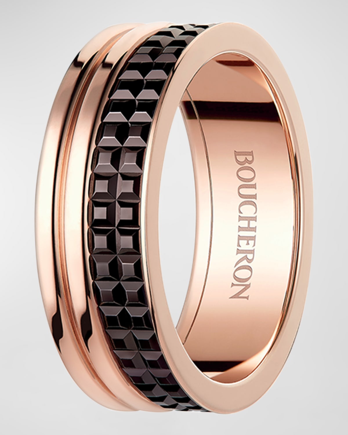 Quatre 18K Rose Gold Classique Band Ring - 3