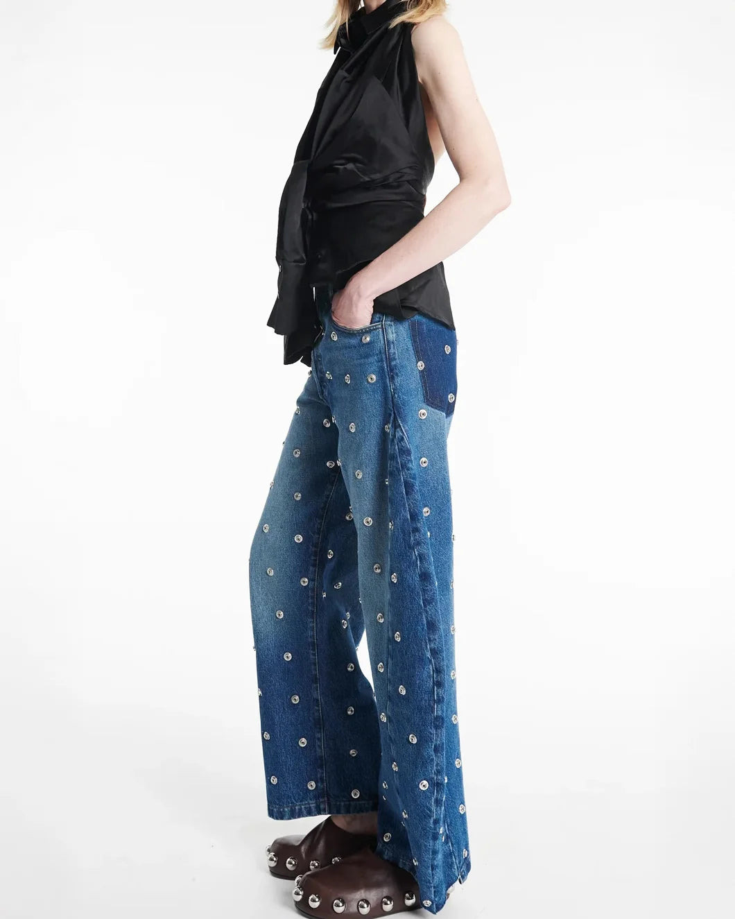 DECONSTRUCTED HALTER NECK SHIRT - 3