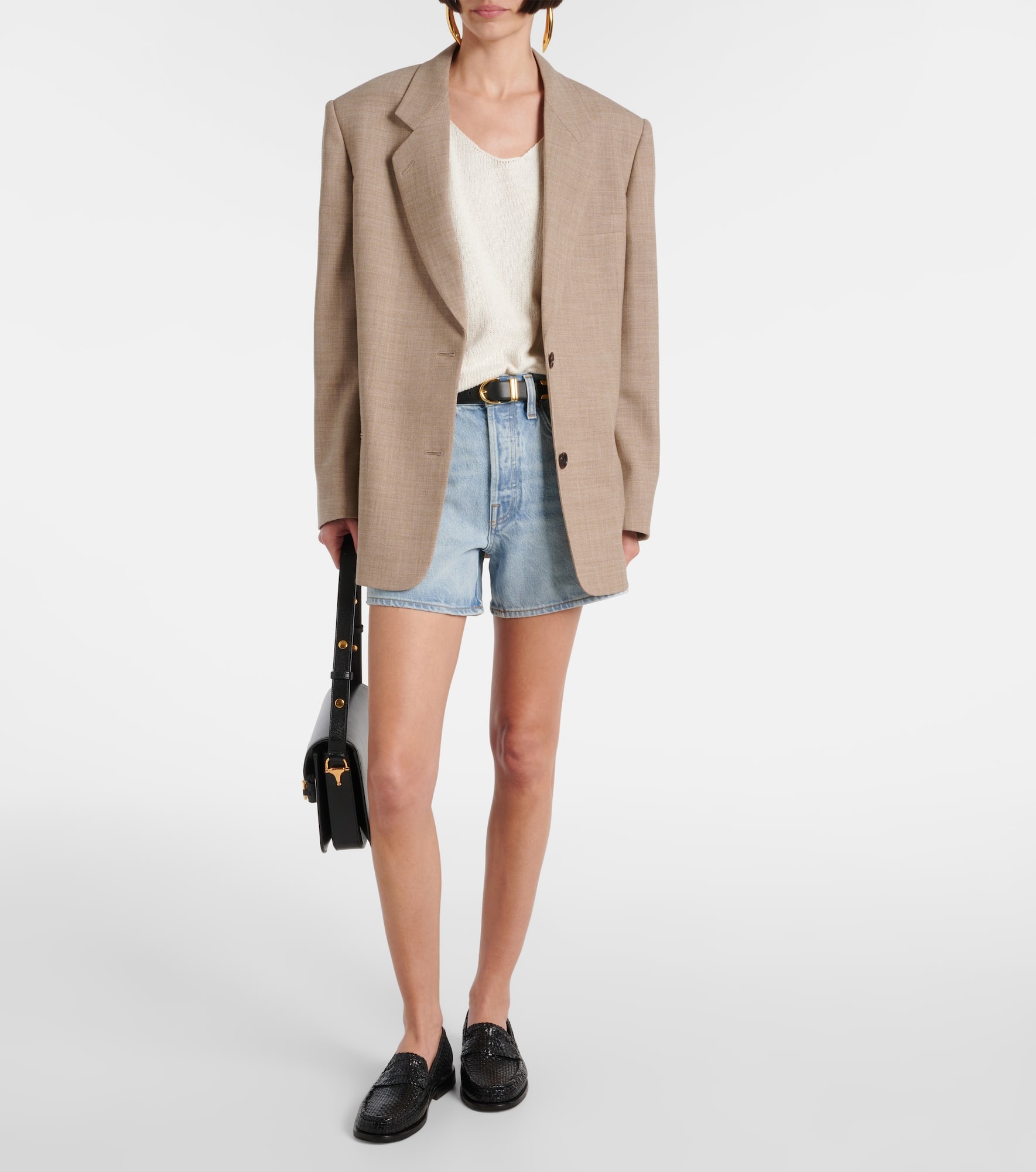 Parker mid-rise denim shorts - 2
