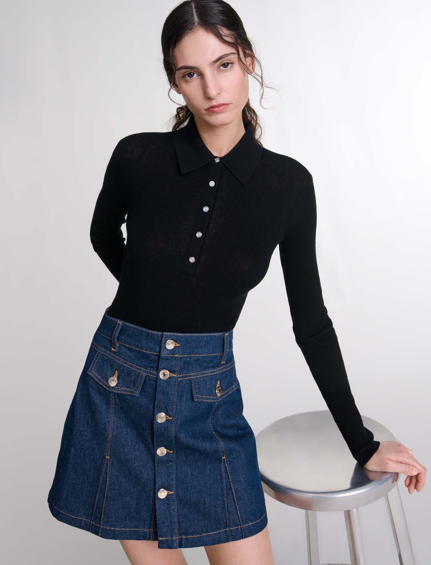 Wool and silk bodysuit - 8