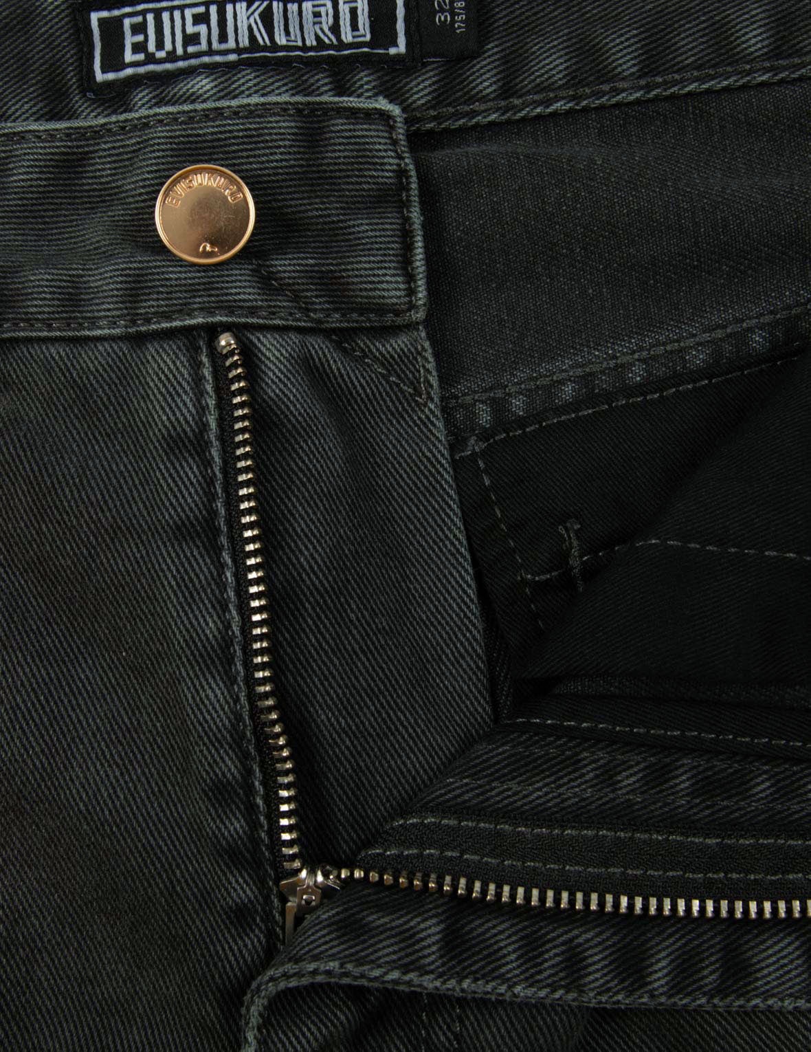 Seagull Embroidered Washed Denim Joggers - 11