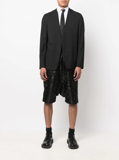 Junya Watanabe MAN botanical-print drop-crotch shorts outlook