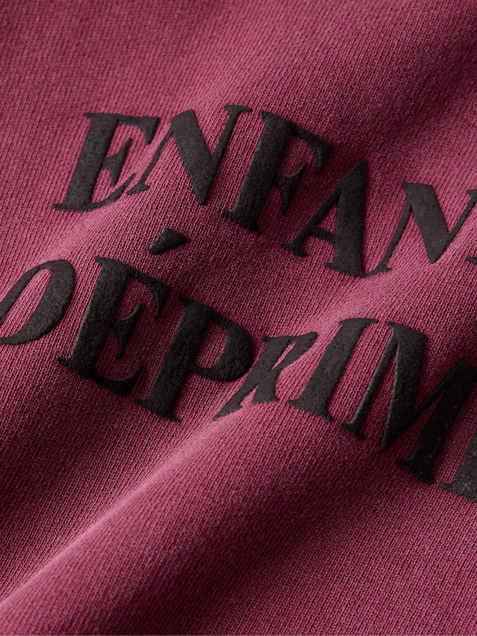 Thrashed Distressed Logo-Print Cotton-Jersey Hoodie - 5
