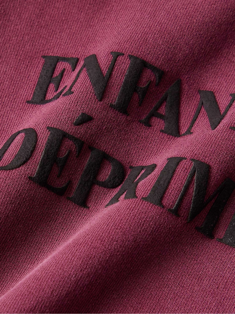 Thrashed Distressed Logo-Print Cotton-Jersey Hoodie 5