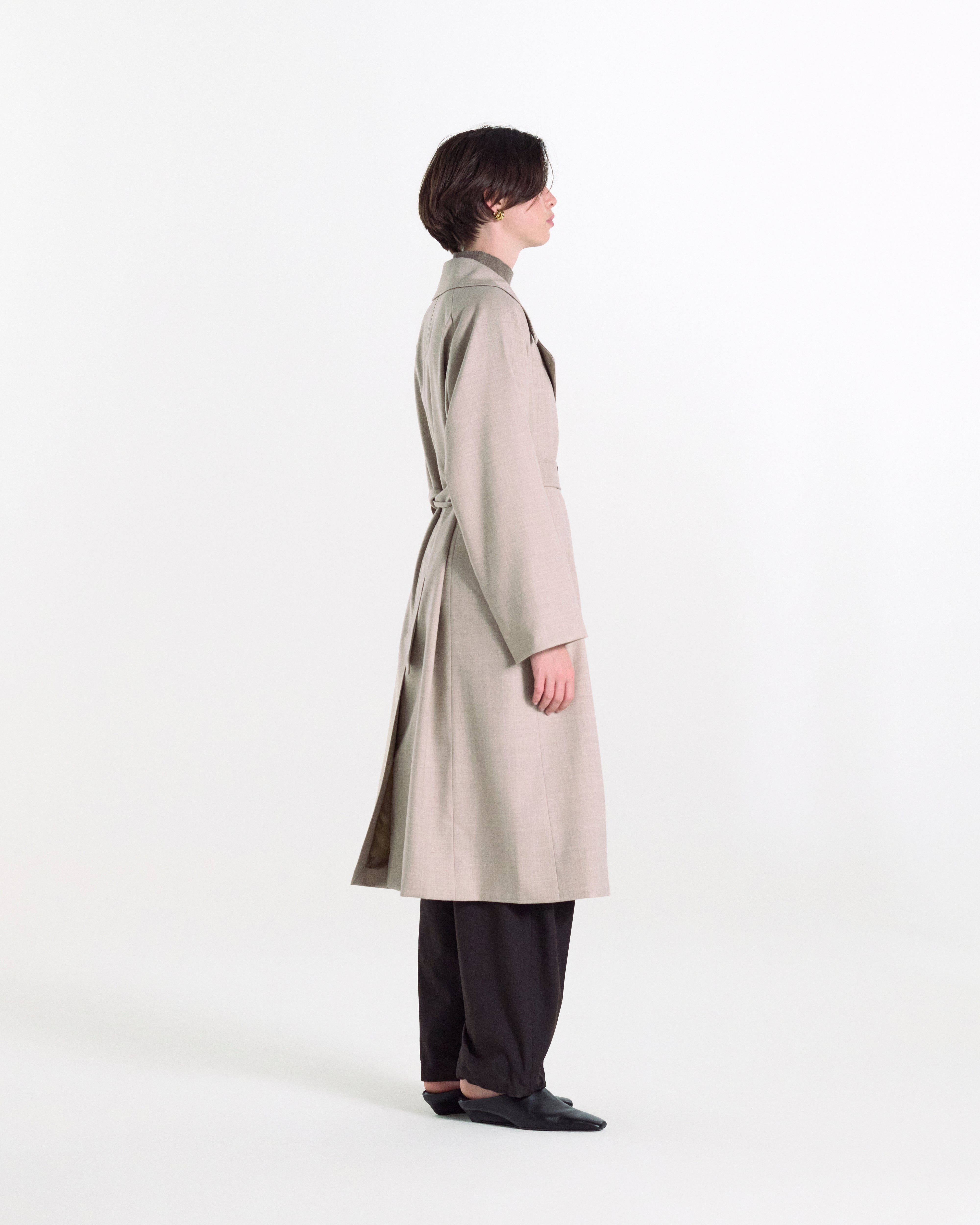 Laggan Belted Wool Gabardine Trench Coat - 3