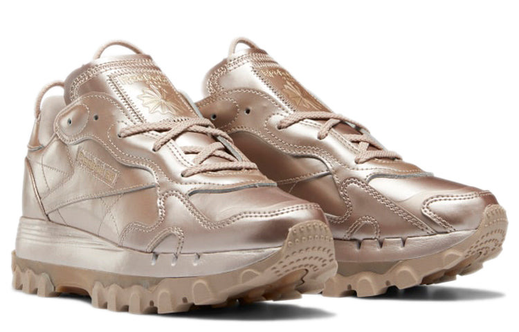 (WMNS) Reebok Cardi B x Classic Leather 'Rose Gold Champagne' GW2633 - 3