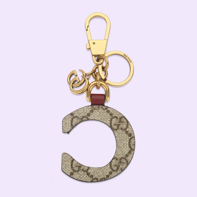 GUCCI Leather letter keychain outlook