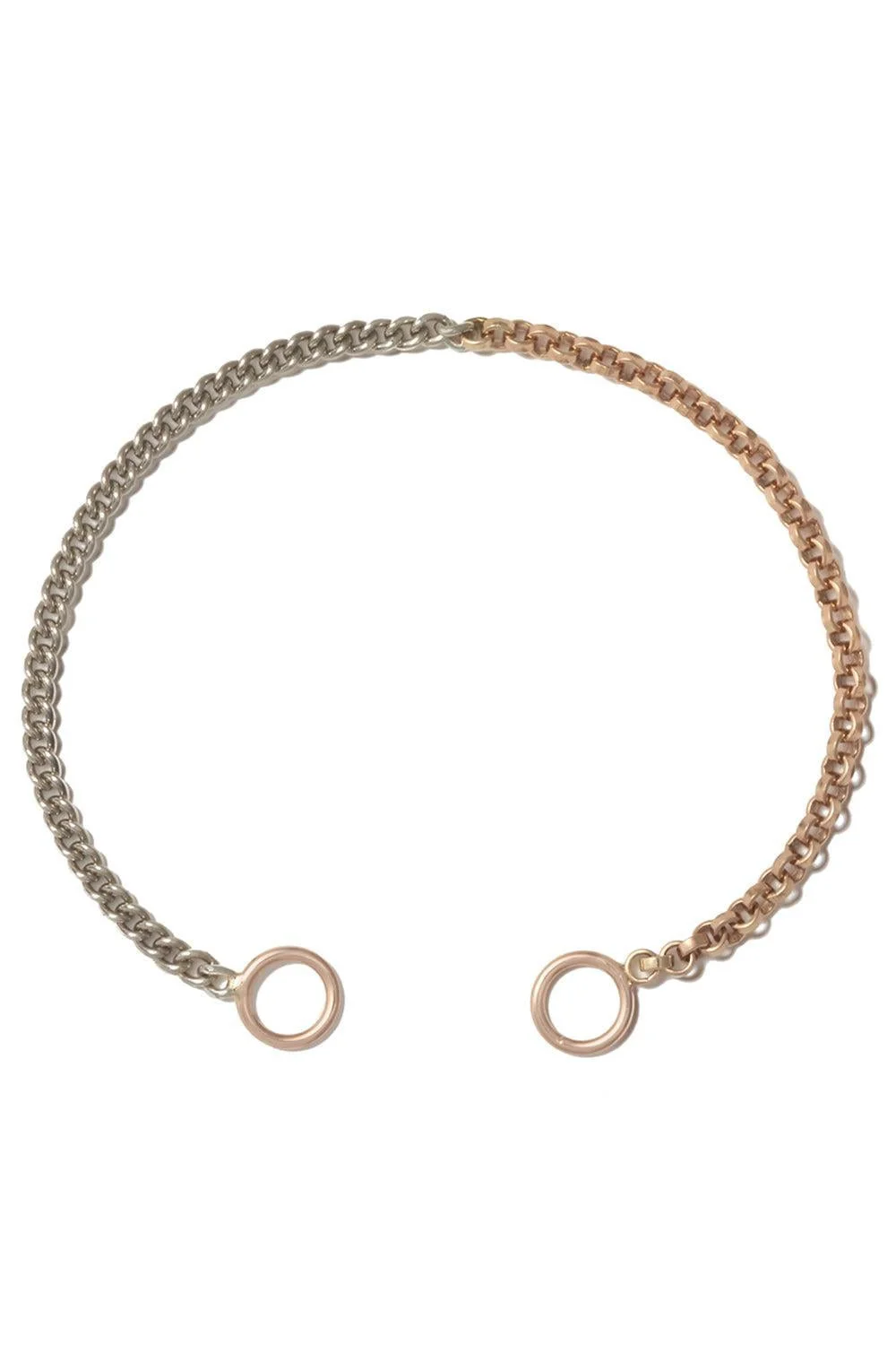 Mixed Up Half And Half Chain Bracelet - 1