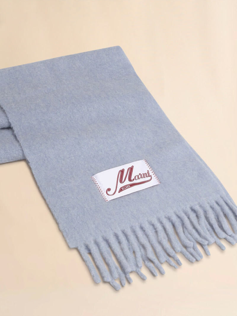 Marni LIGHT BLUE ALPACA SCARF outlook