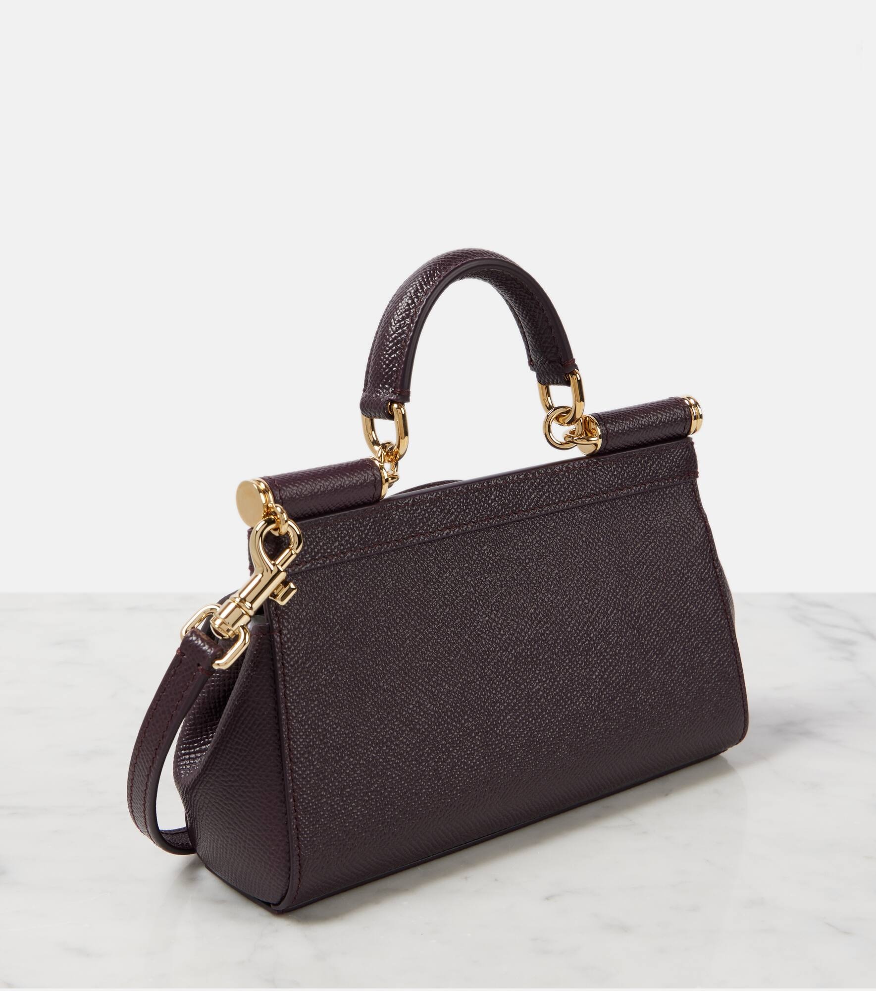 Sicily Small leather tote bag - 4