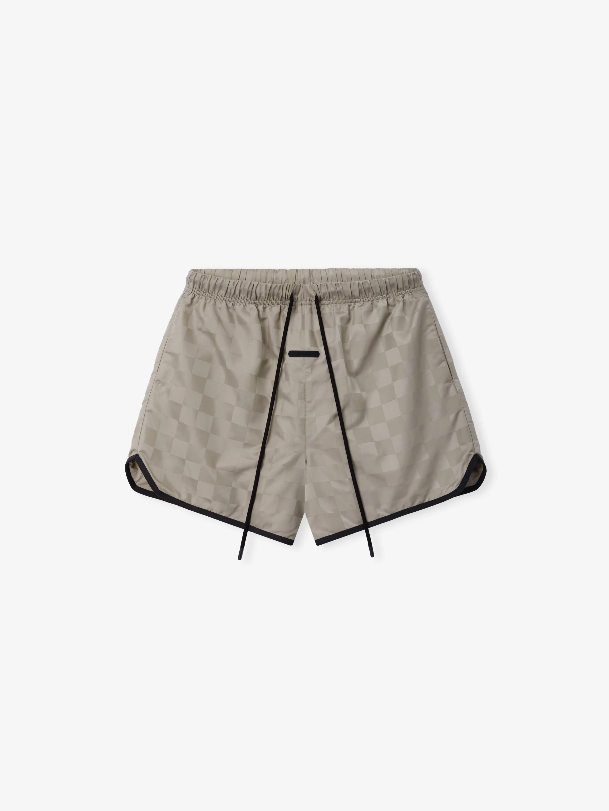 Nylon Checkered Gym Short - 1