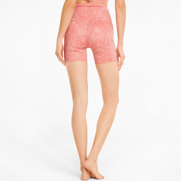 (WMNS) PUMA Studio Printed 5 Inch Training Legging Short 'Rosette' 521591-24 - 5