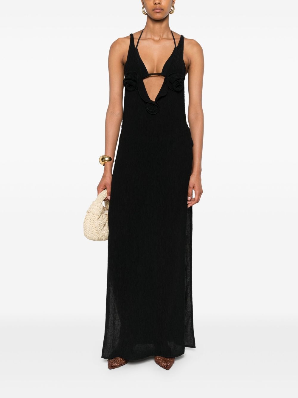 V-neck maxi dress - 2