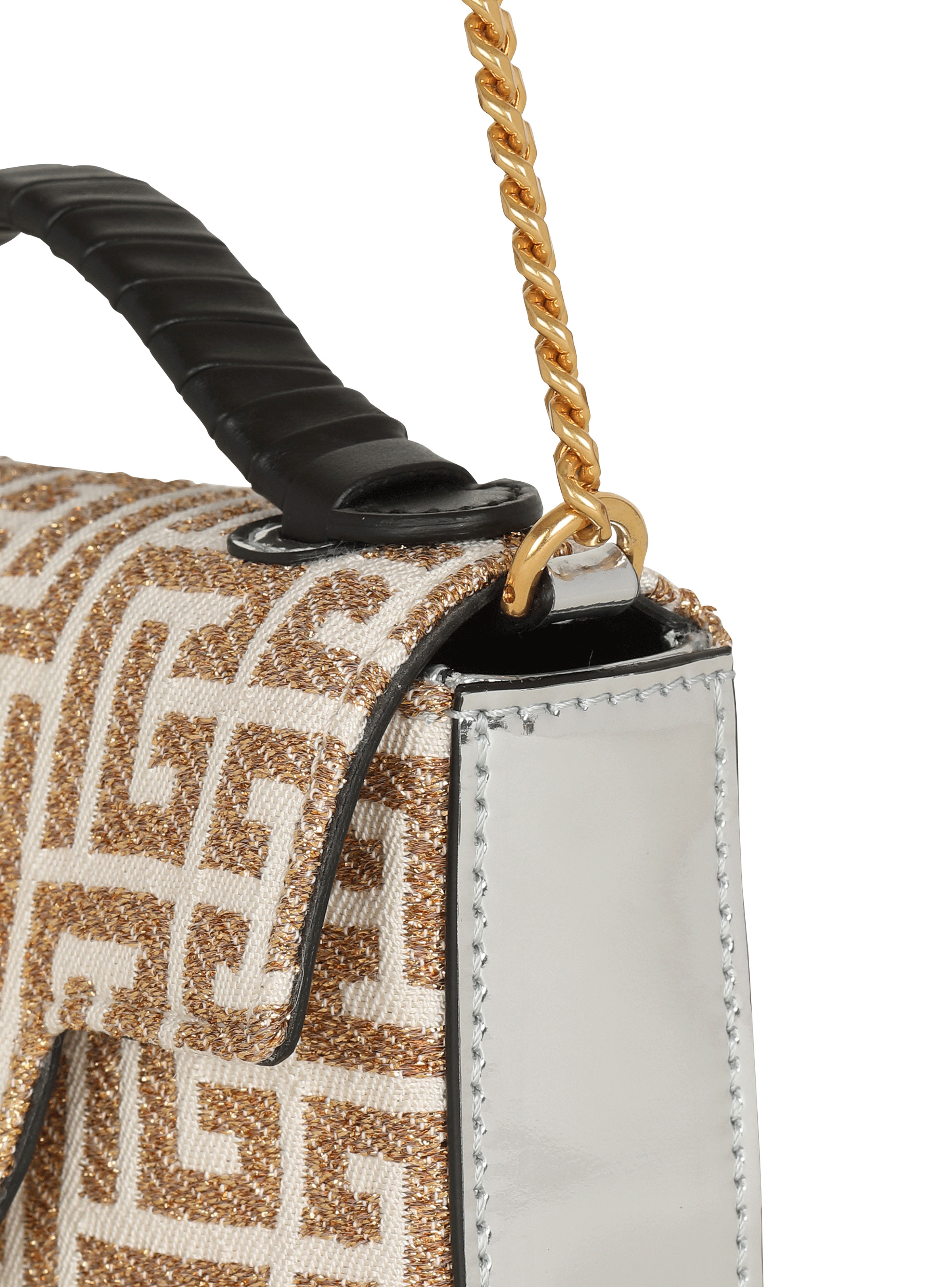 B-Buzz mini bag with lurex monogram - 6
