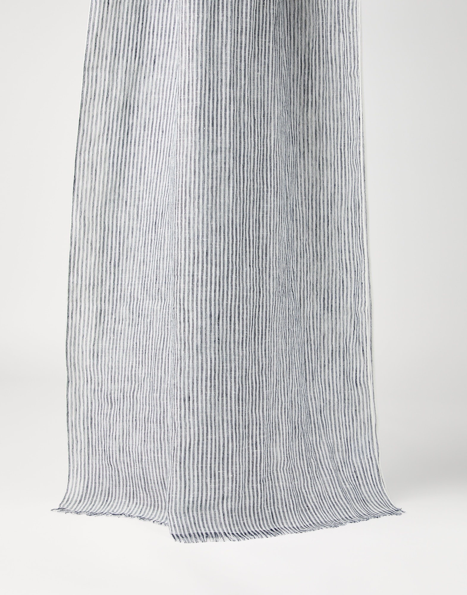 Striped linen scarf - 1
