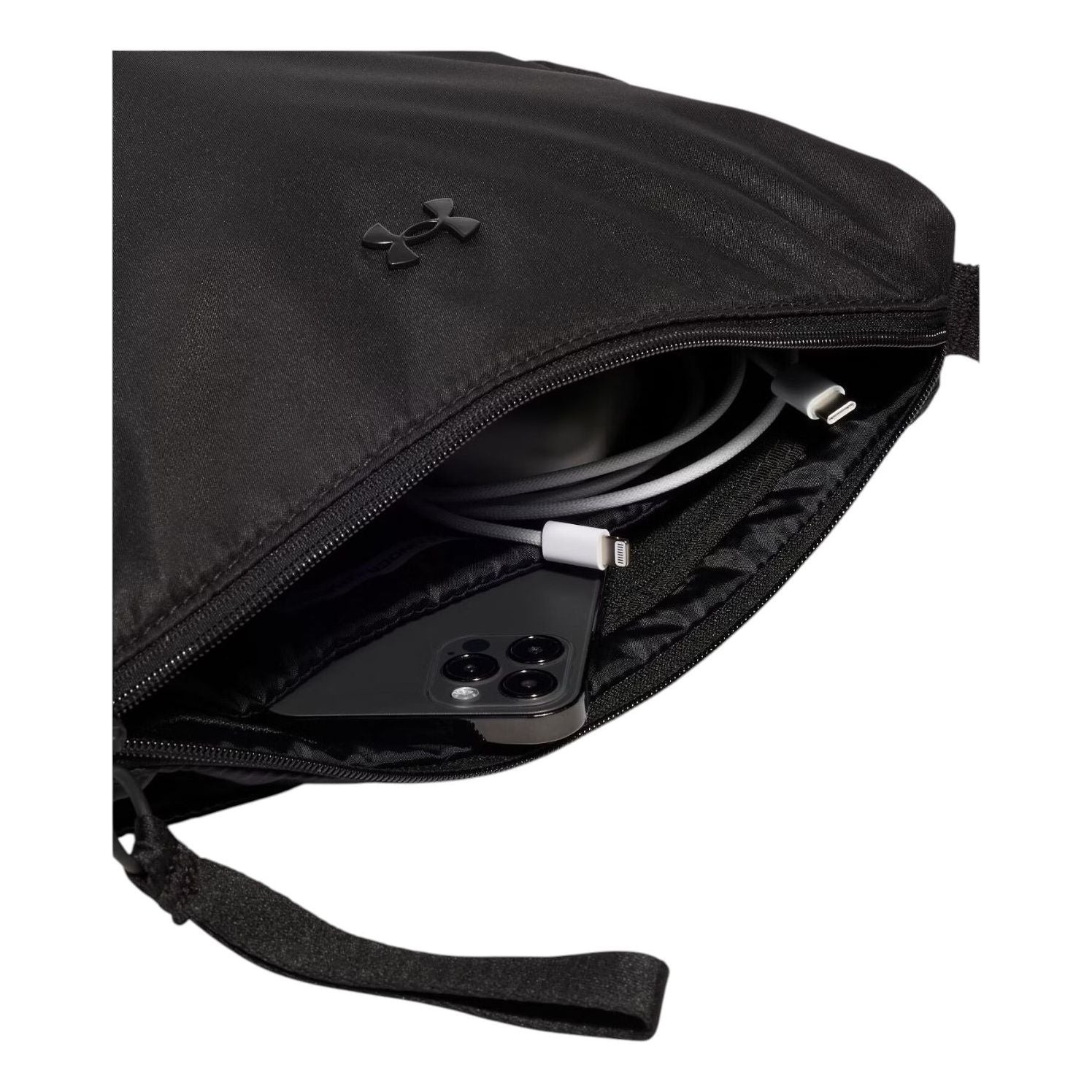 (WMNS) Under Armour Studio Luna Shoulder Bag 'Black' 1388927-001 - 3