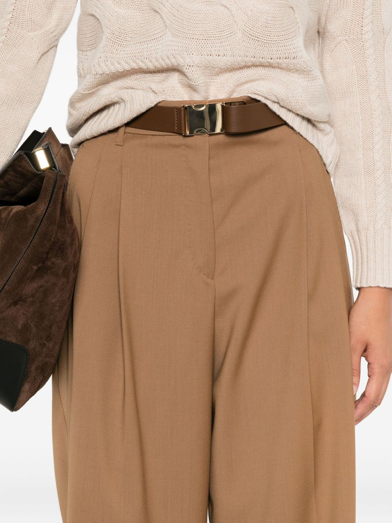 pleated belted trousers 5