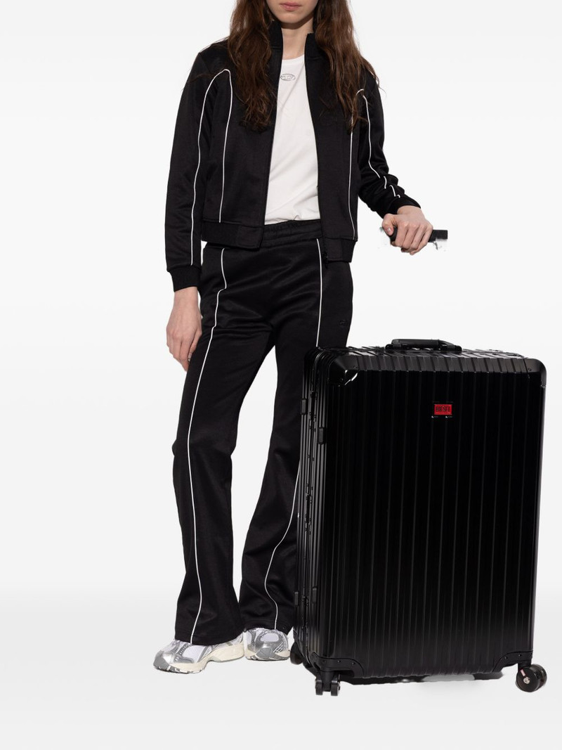Diesel ribbed aluminium suitcase outlook