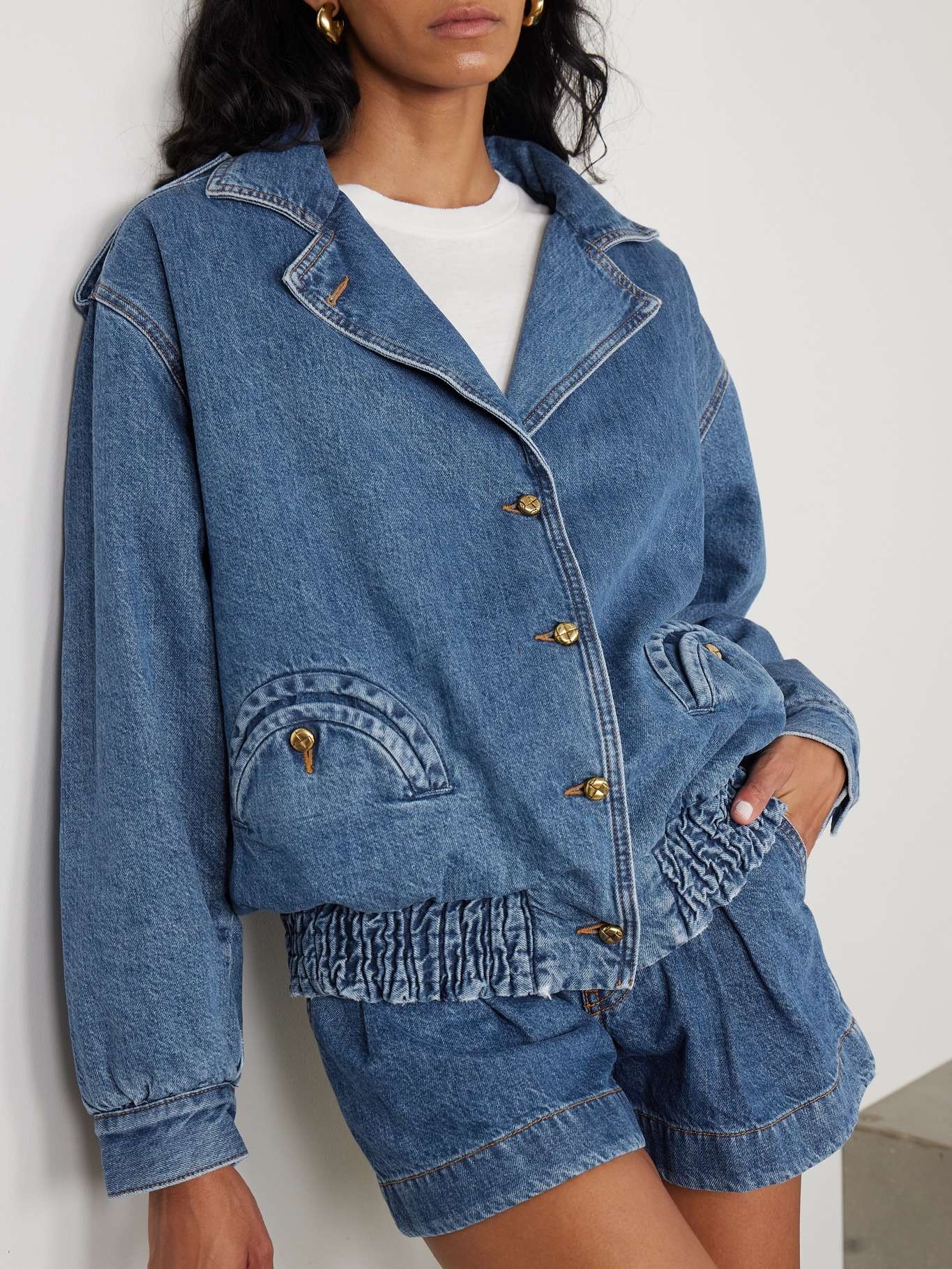 Nariida Charlie denim bomber jacket - 3