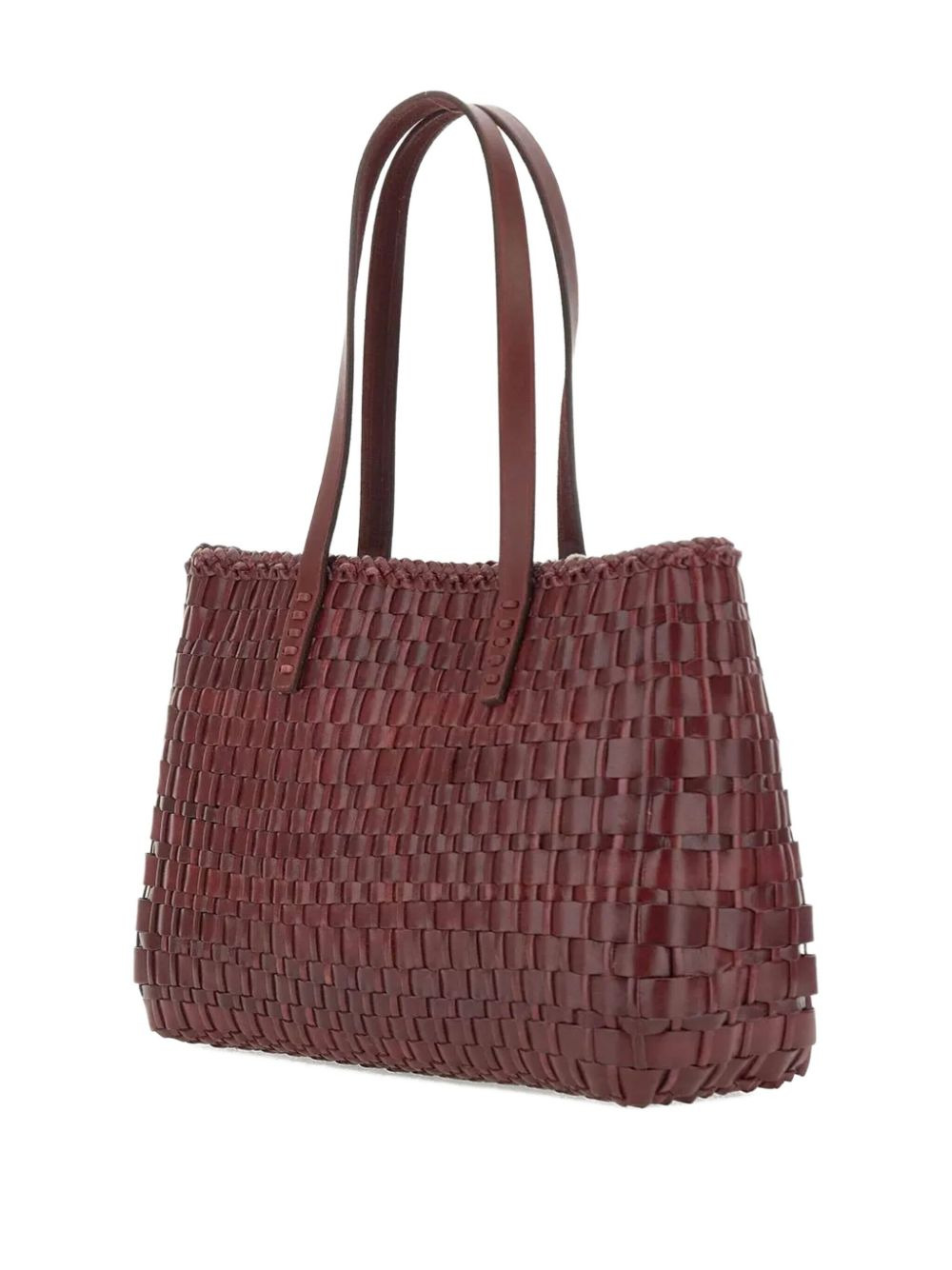 Salvage woven calf leather tote bag - 2