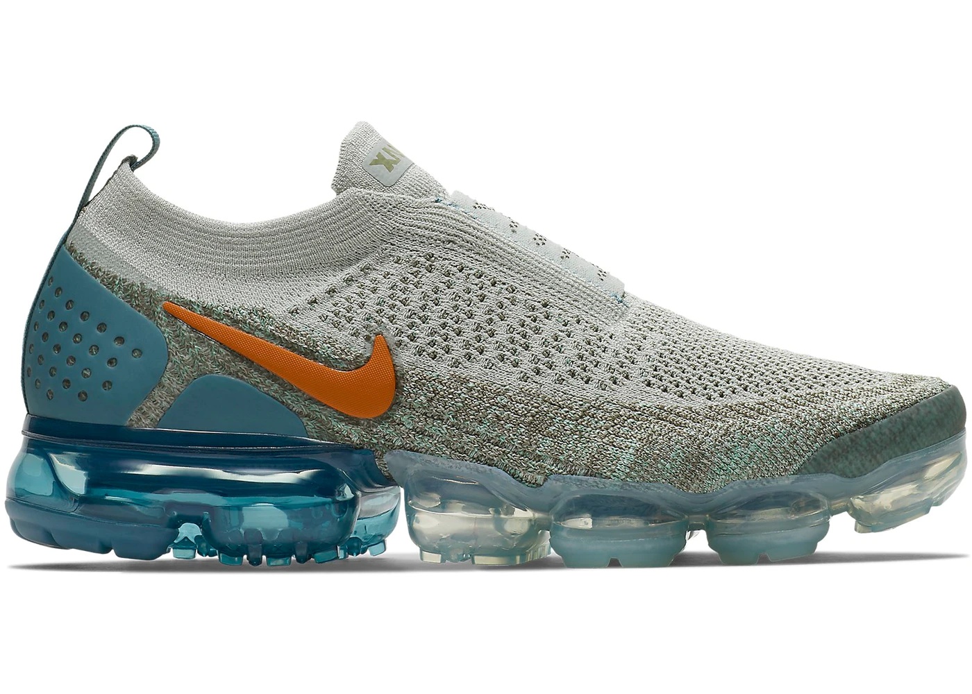 Nike Air VaporMax Moc 2 Light Silver Campfire Orange Celestial Teal (W) - 1