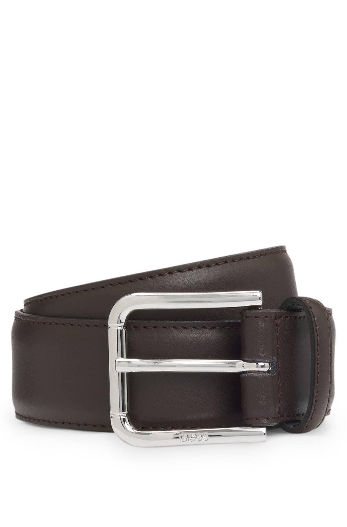 ITALIAN-LEATHER BELT WITH PIN BUCKLE - 1