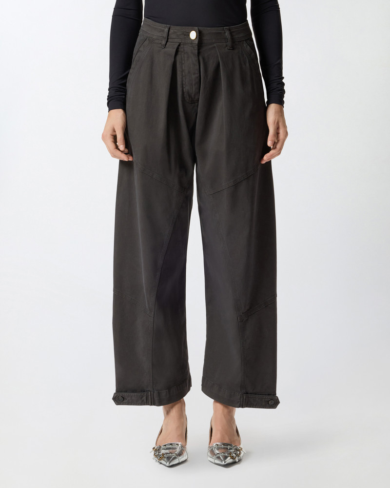 BRUSHED COTTON BALLOON TROUSERS 3