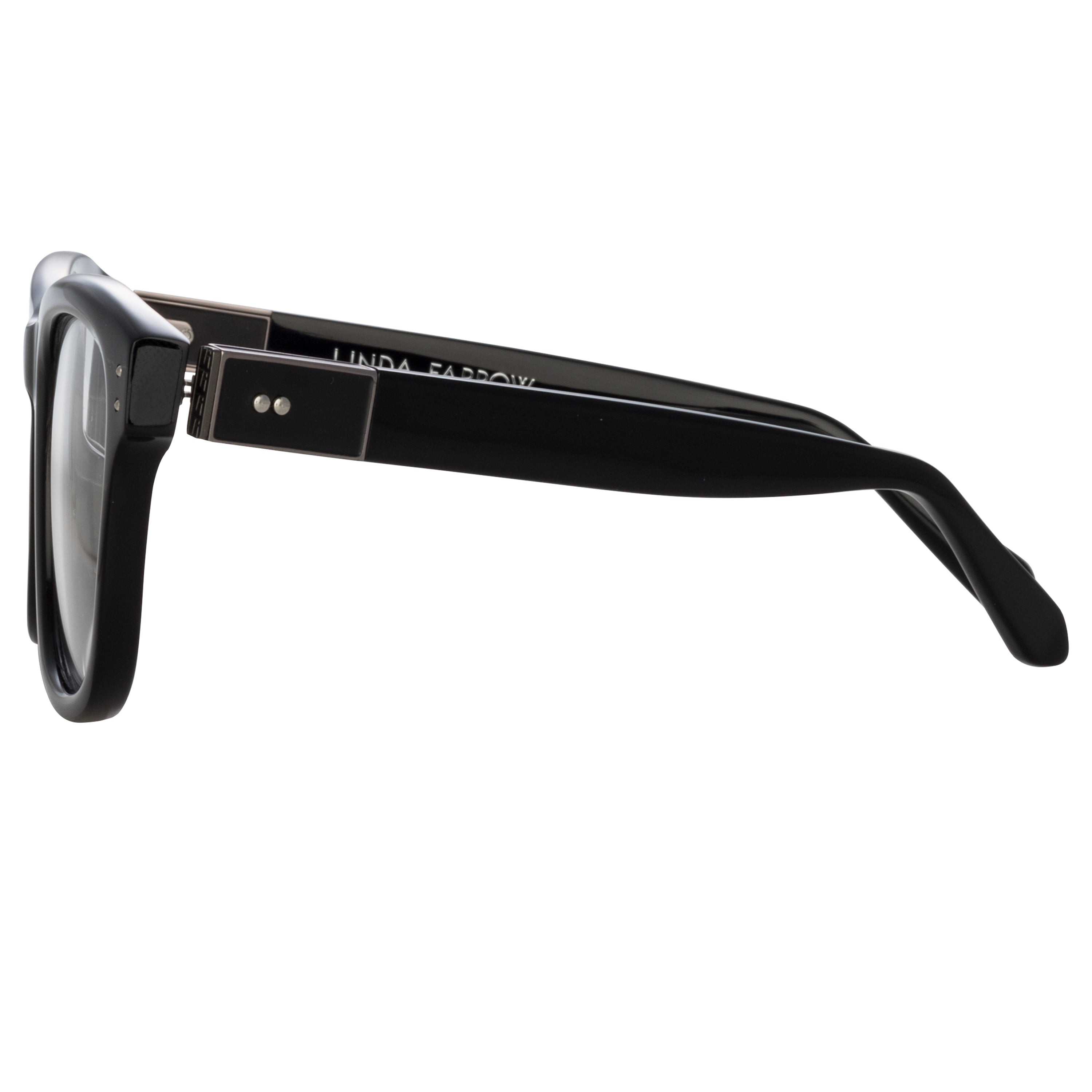 EDSON OPTICAL D-FRAME IN BLACK AND NICKEL - 5