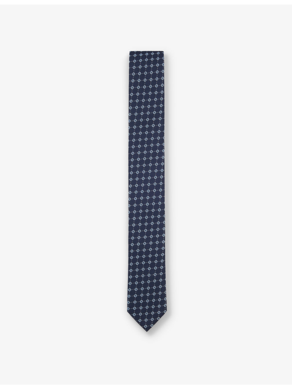 Jacquard-pattern silk-blend tie - 1