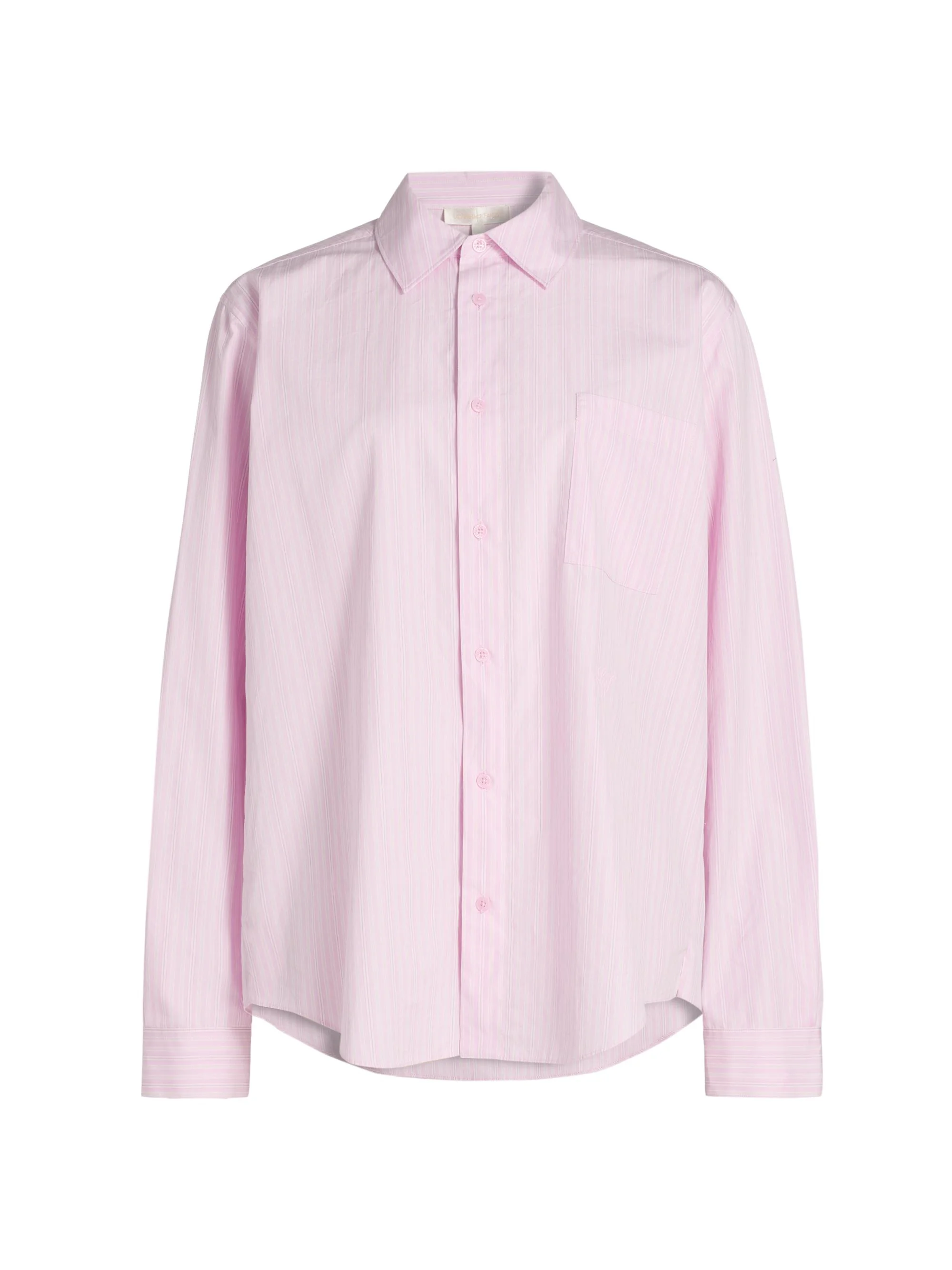 Women's Hudley Striped Cotton Shirt - Hibiscus Honey - 1