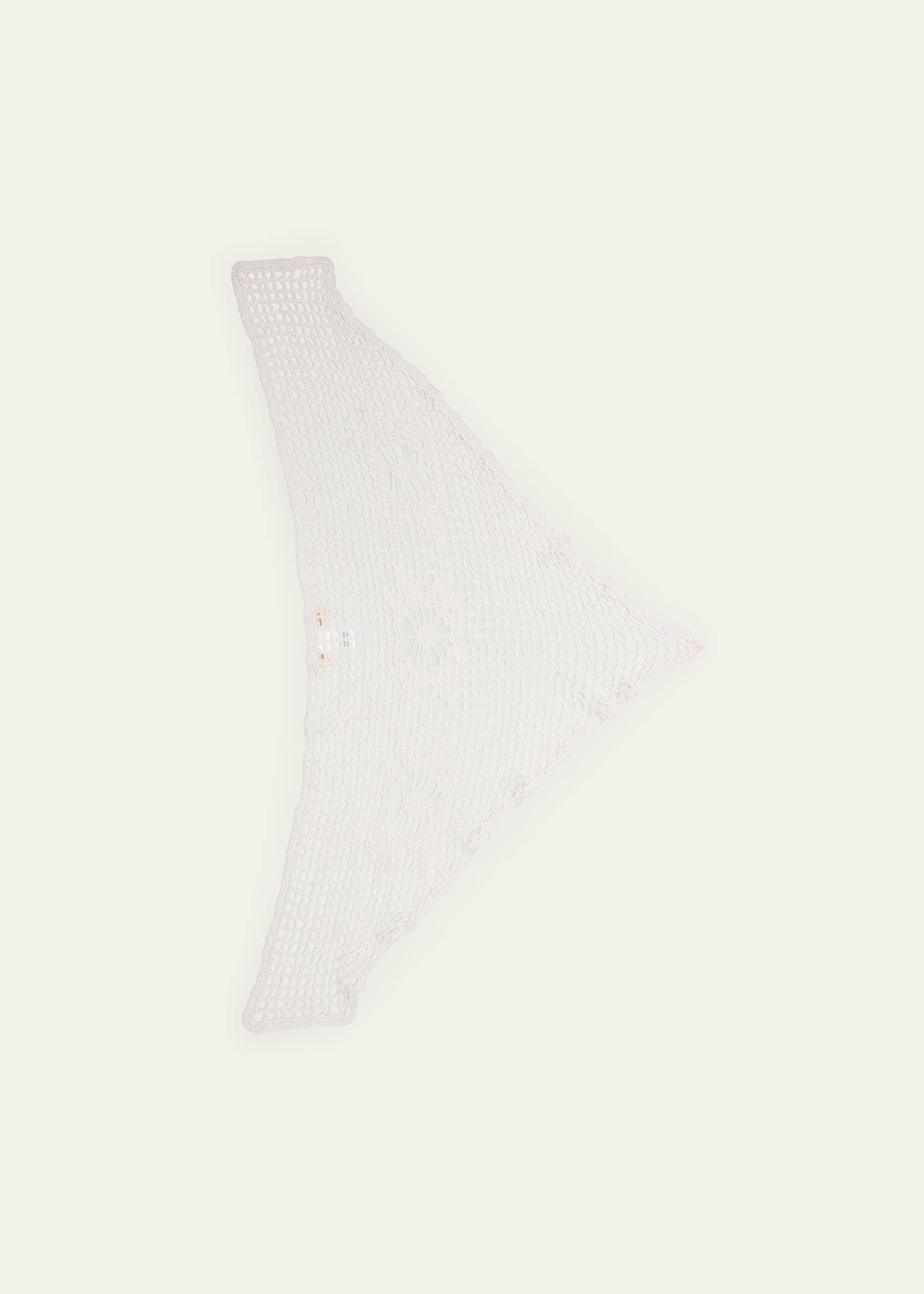 Doilie Crochet-Knit Bandana - 2