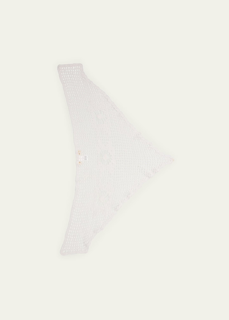 diotima Doilie Crochet-Knit Bandana outlook