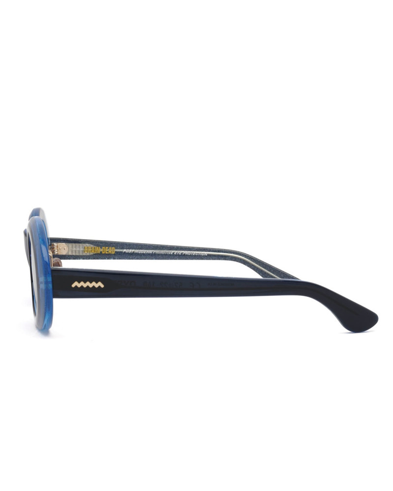 BRAIN DEAD Oyster Post Modern Primitive Eye Protection - Blue Glitter outlook
