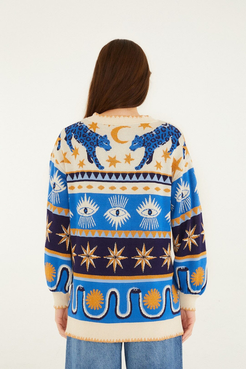 Mixed Mystical Ainika Buttoned Knit Cardigan 3