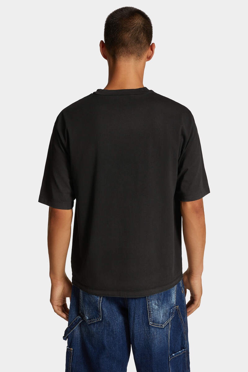 SPRAY DYED LOOSE FIT CRUSH T-SHIRT - 4