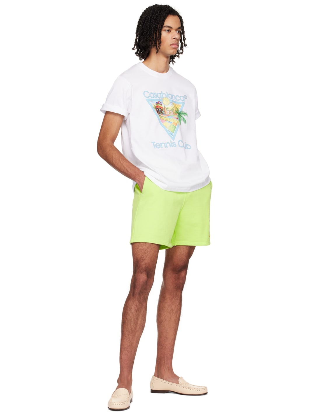 White 'Afro Cubism Tennis Club' T-Shirt - 4