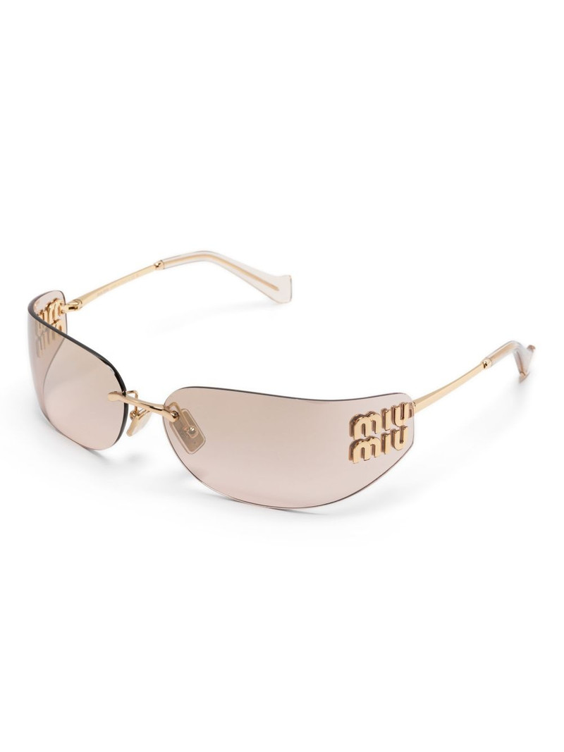 Miu Miu logo-plaque sunglasses outlook