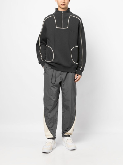 ADER error two-tone straight-leg track pants outlook