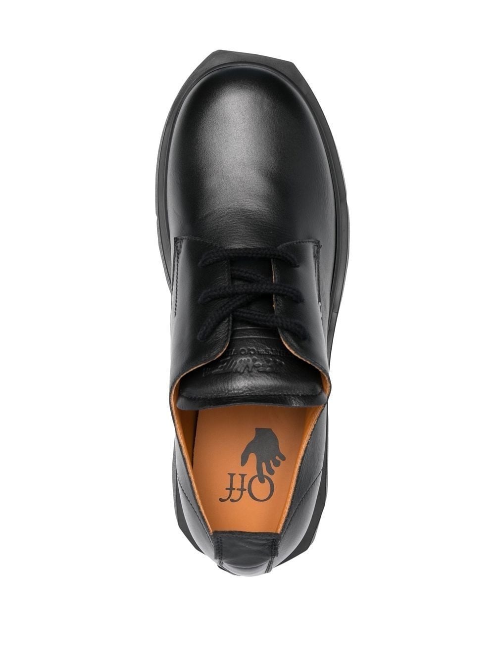 【Off White】LEATHER SPONGE DERBY ★関税送料込み Off-White men's Sponge leather derby shoes - buy for 263650
