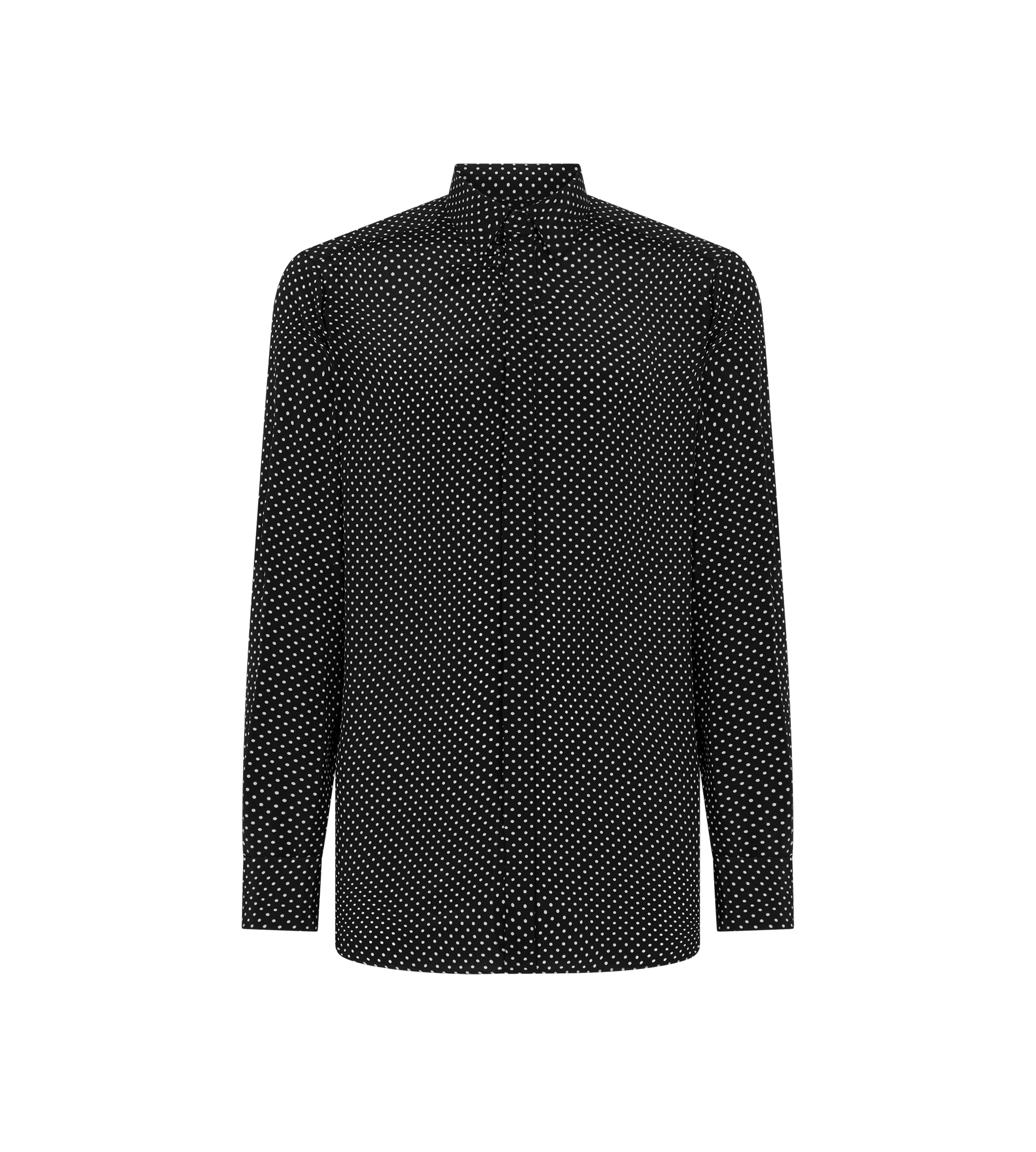 CREPE DE CHINE POLKA DOT CLASSIC FIT SHIRT - 1