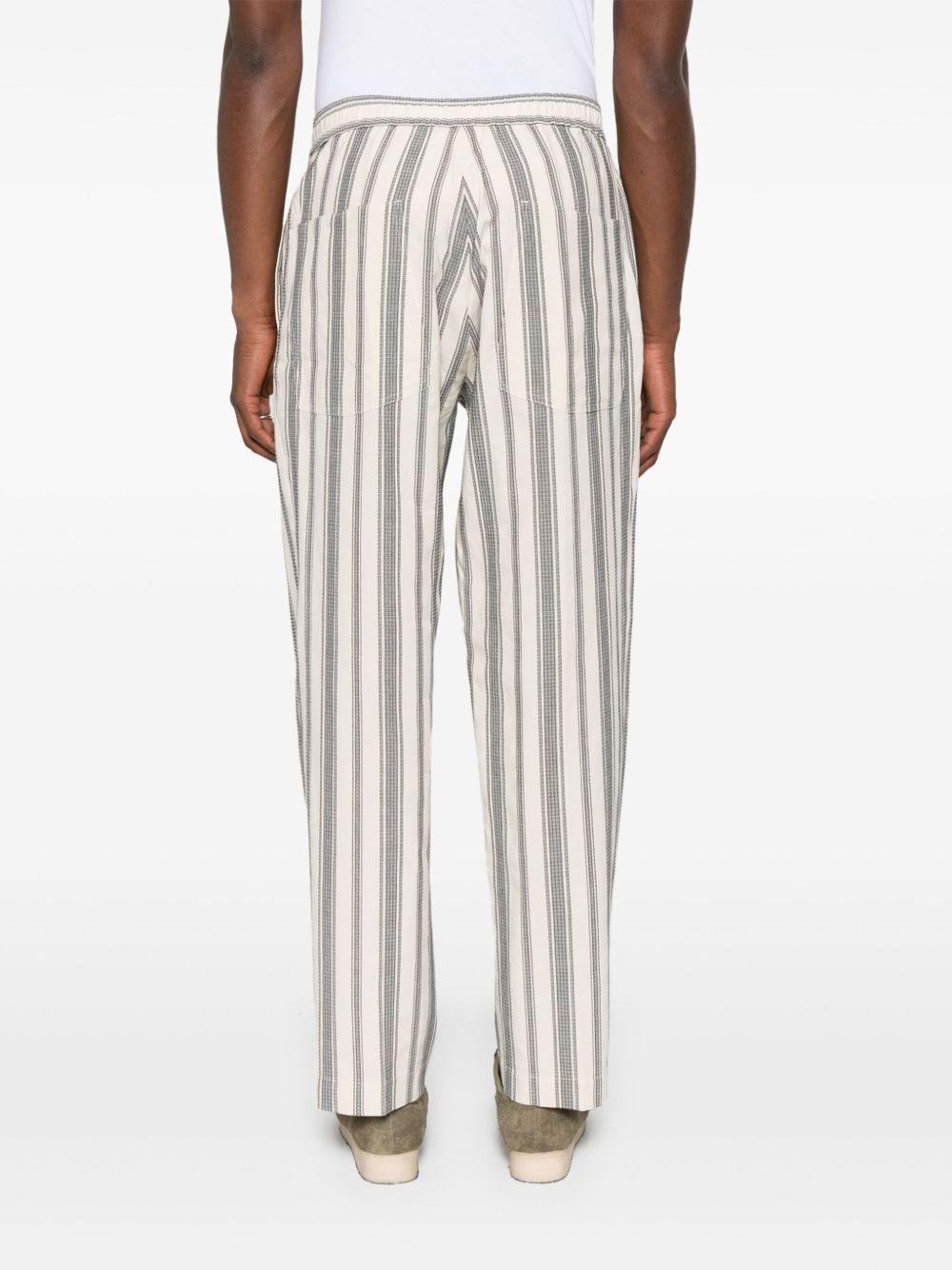 striped cotton pants - 4