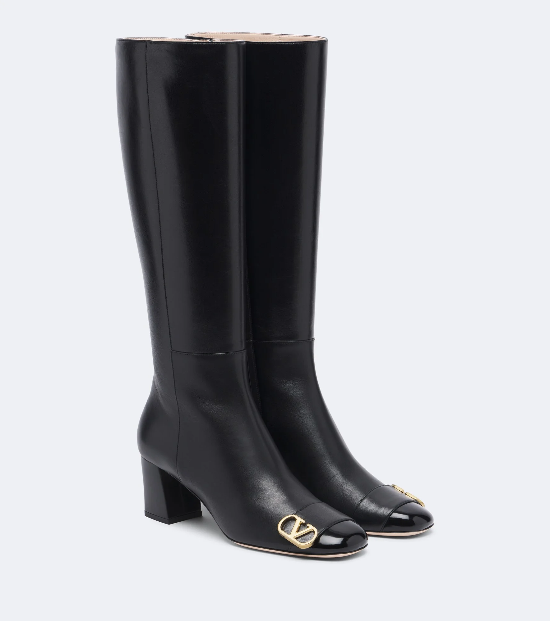 Veeside VLogo leather knee-high boots - 1