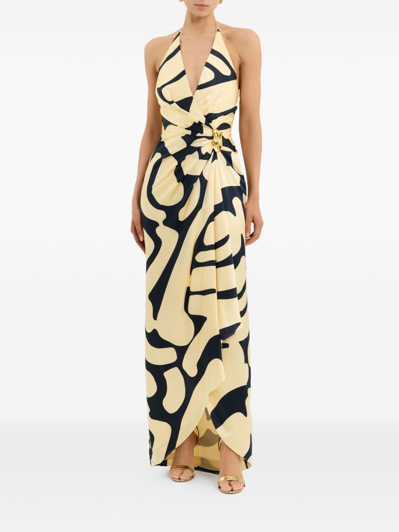 REBECCA VALLANCE Dune V-neck embellished maxi dress outlook