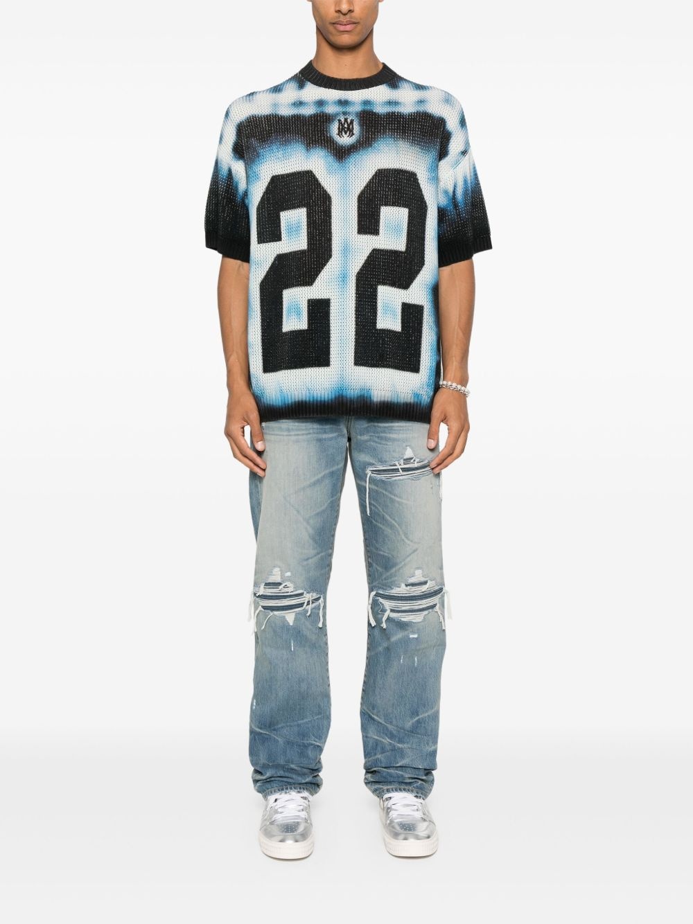 tie-dye knitted sweater - 2