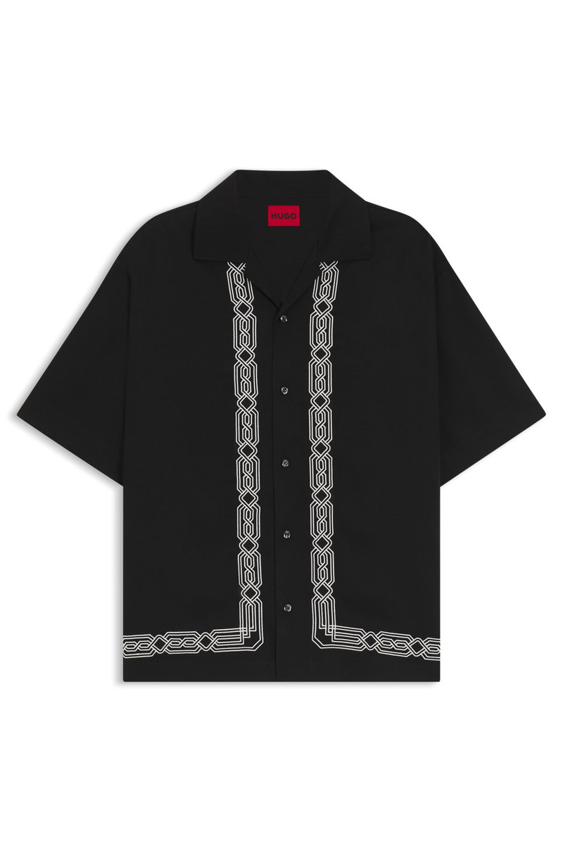 OVERSIZE-FIT SHIRT WITH EMBROIDERED PATTERN 1