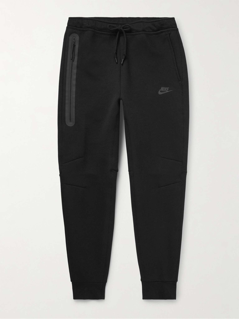 Tapered Logo-Print Cotton-Blend Tech Fleece Sweatpants - 1