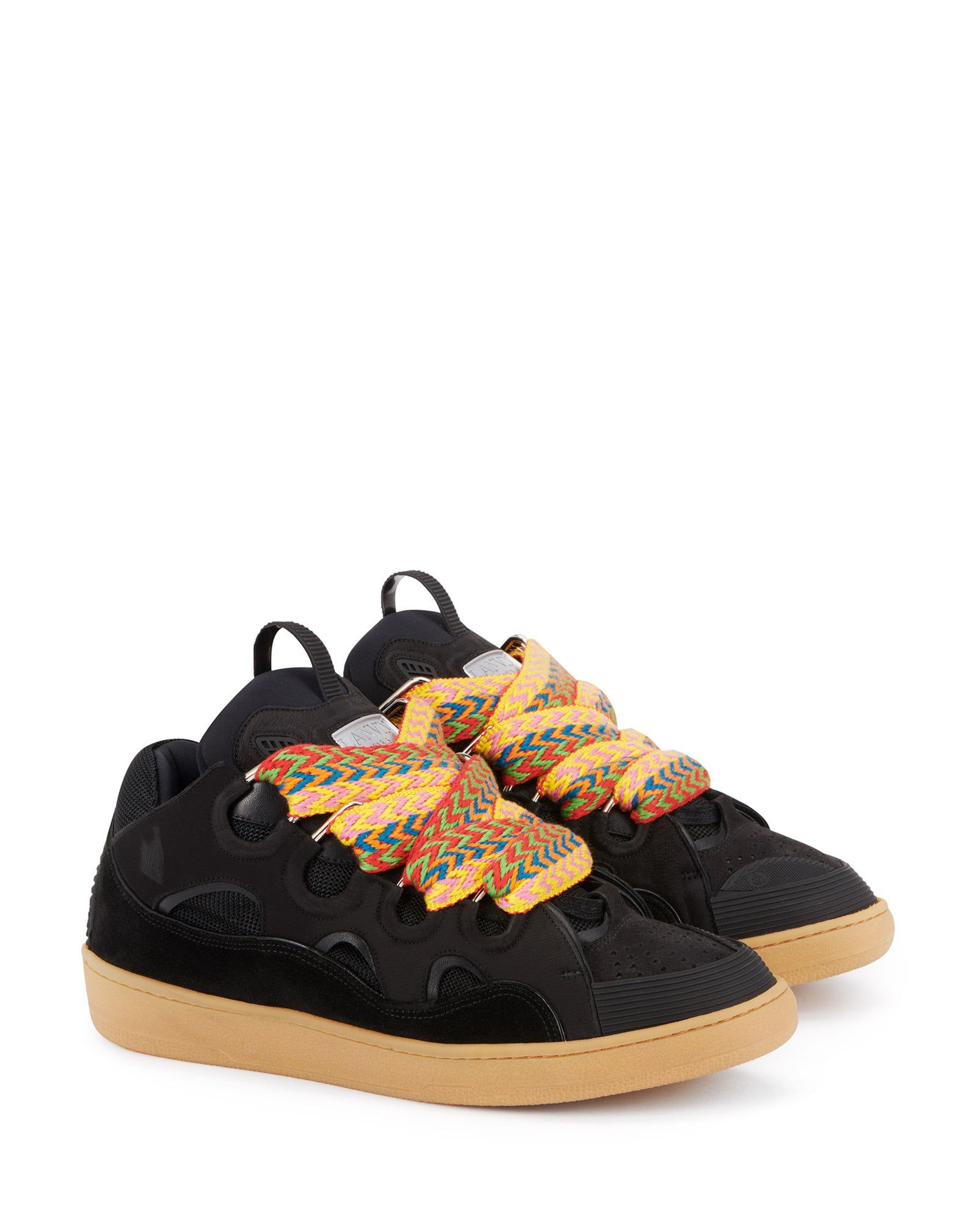 LEATHER CURB SNEAKERS - 2