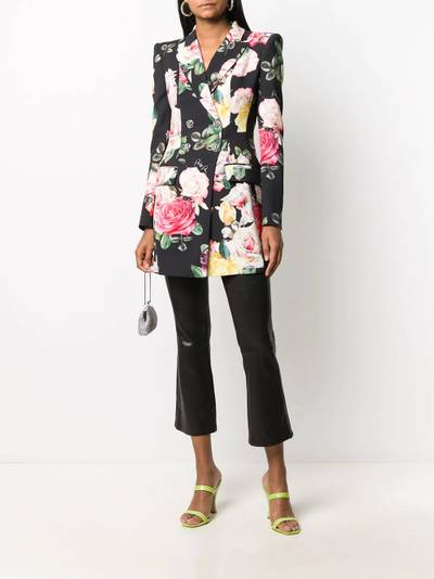 PHILIPP PLEIN floral print double-breasted blazer outlook