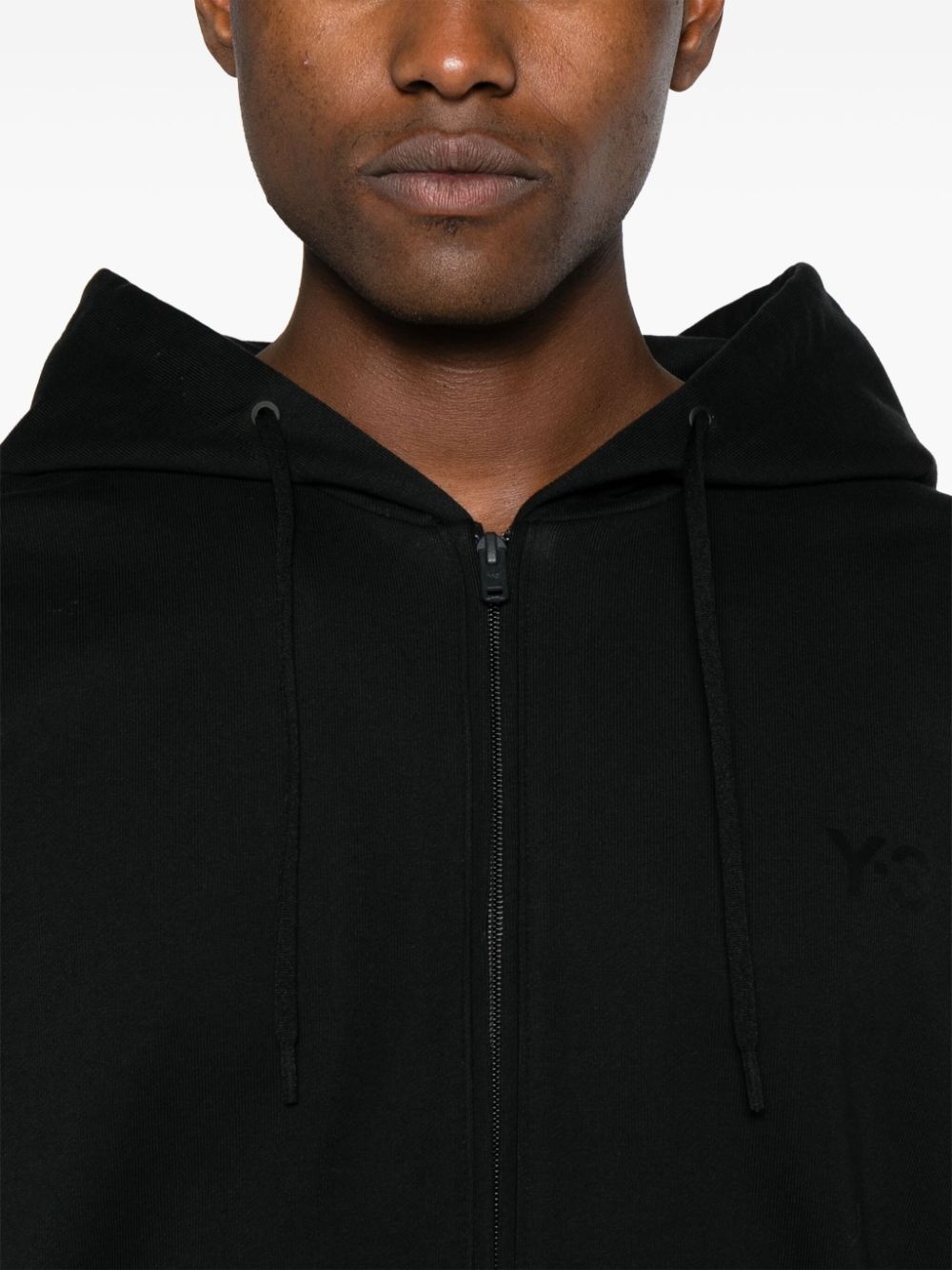 logo-appliquÃ© zip-up hoodie - 5