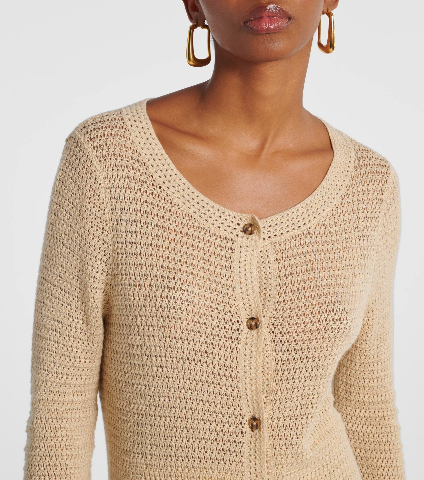 Lennon crochet cotton-blend cardigan - 4